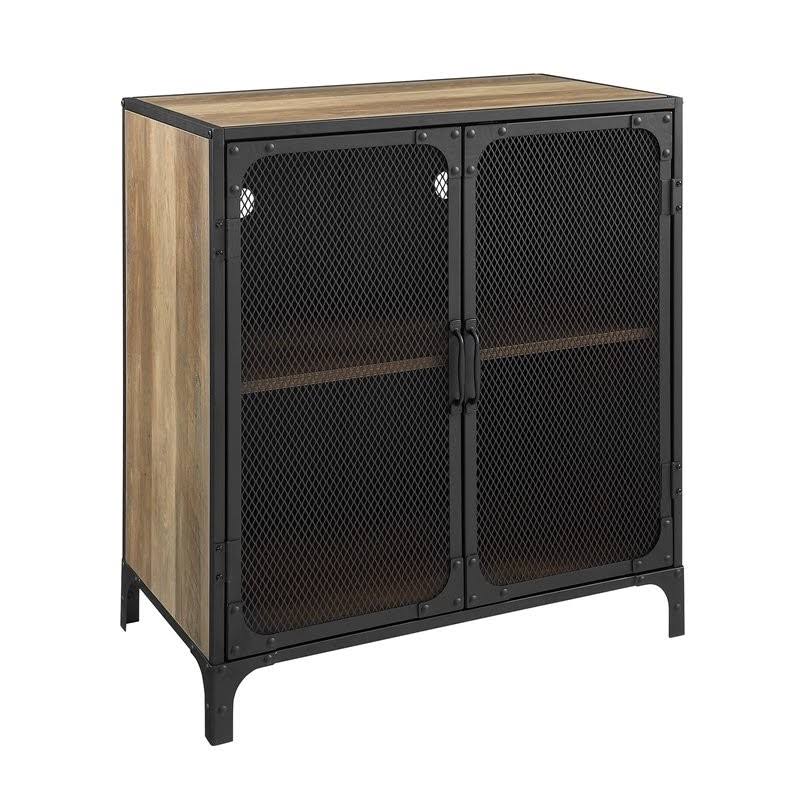 Barnwood Accent Cabinet Q98219