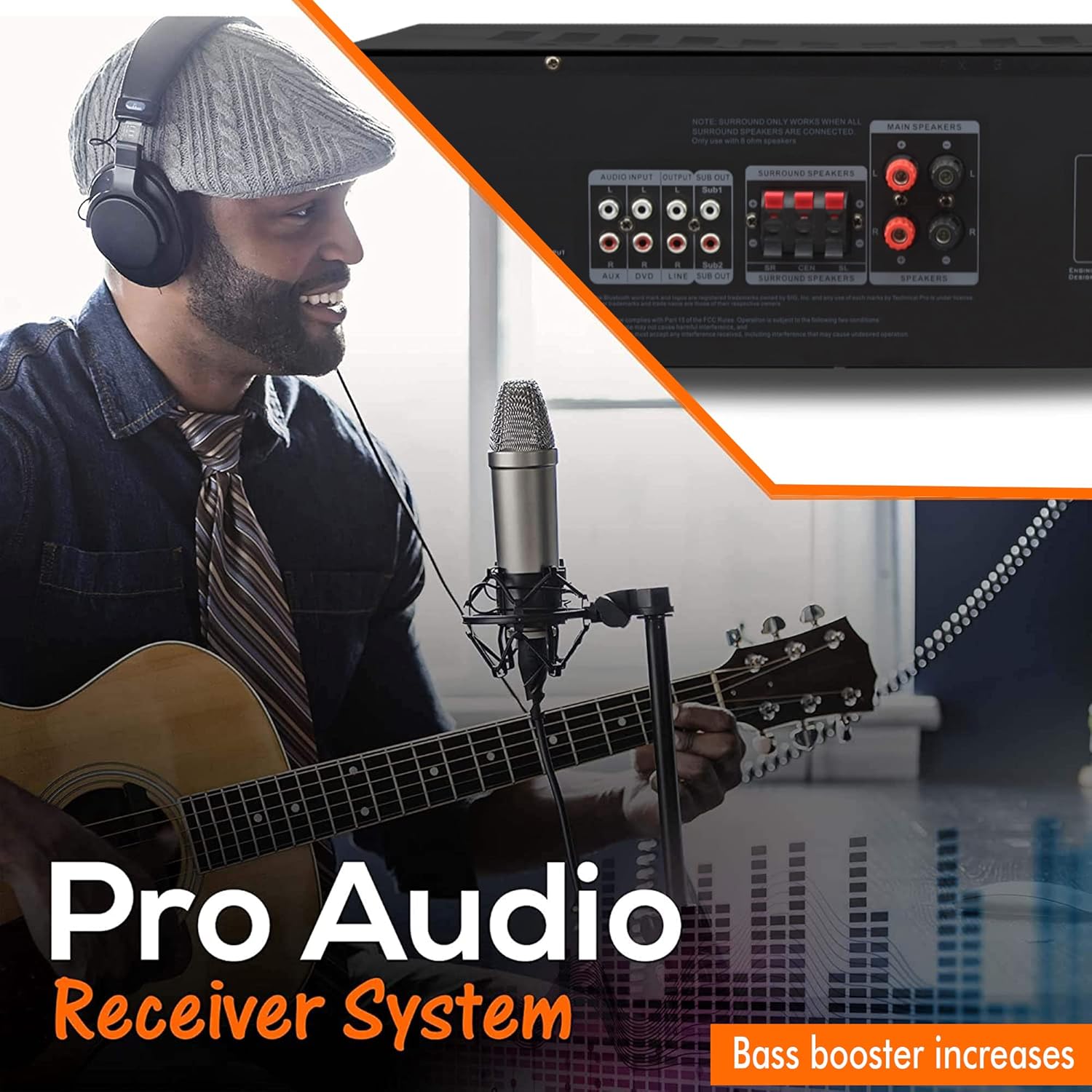 1500 Watts Professional Receiver with Bluetooth Compatibility H805175