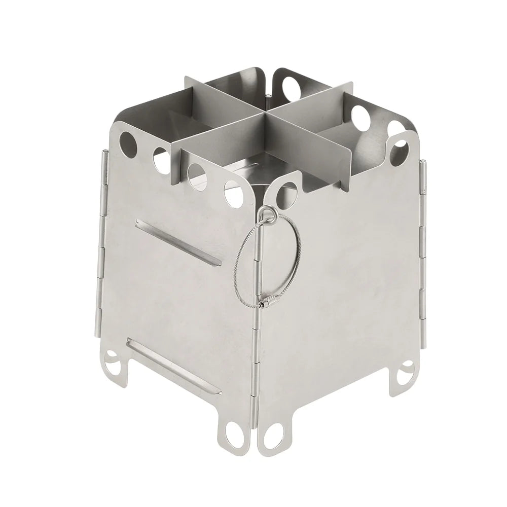 Stainless Steel Portable Folding Wood Stove H801