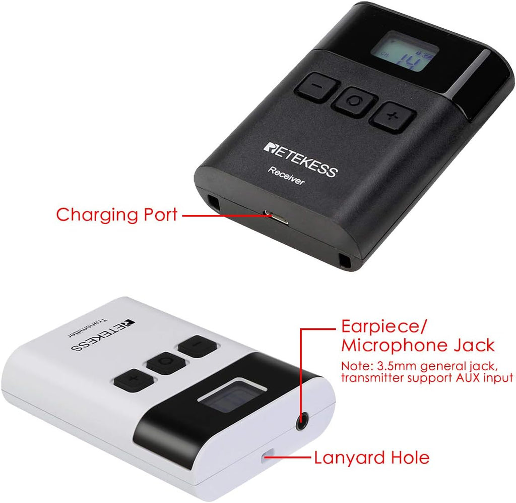 Wireless Tour Guide System Transmitter Receivers Charging Base E716656