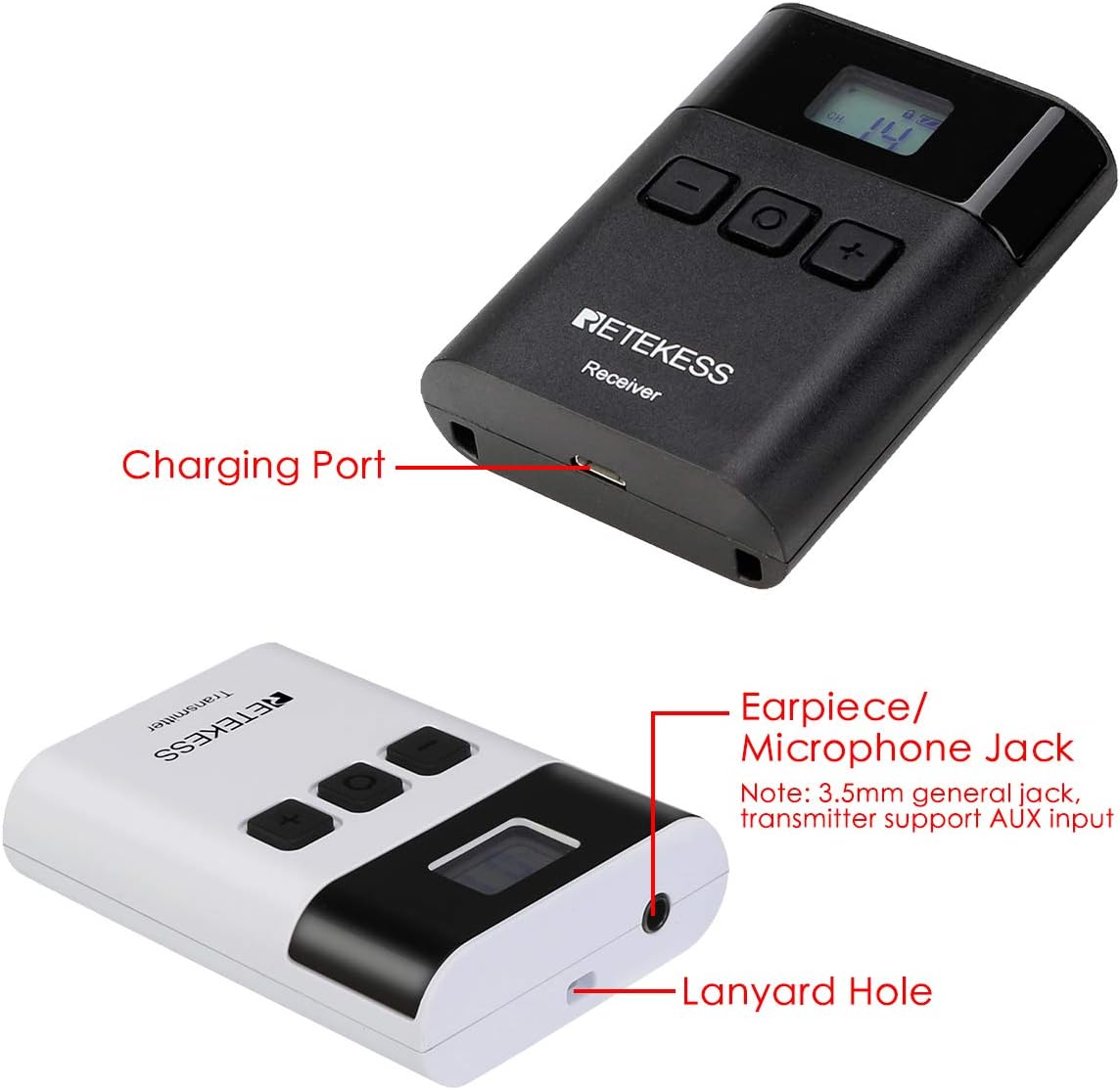 Wireless Tour Guide System Transmitter Receivers Charging Base E716656