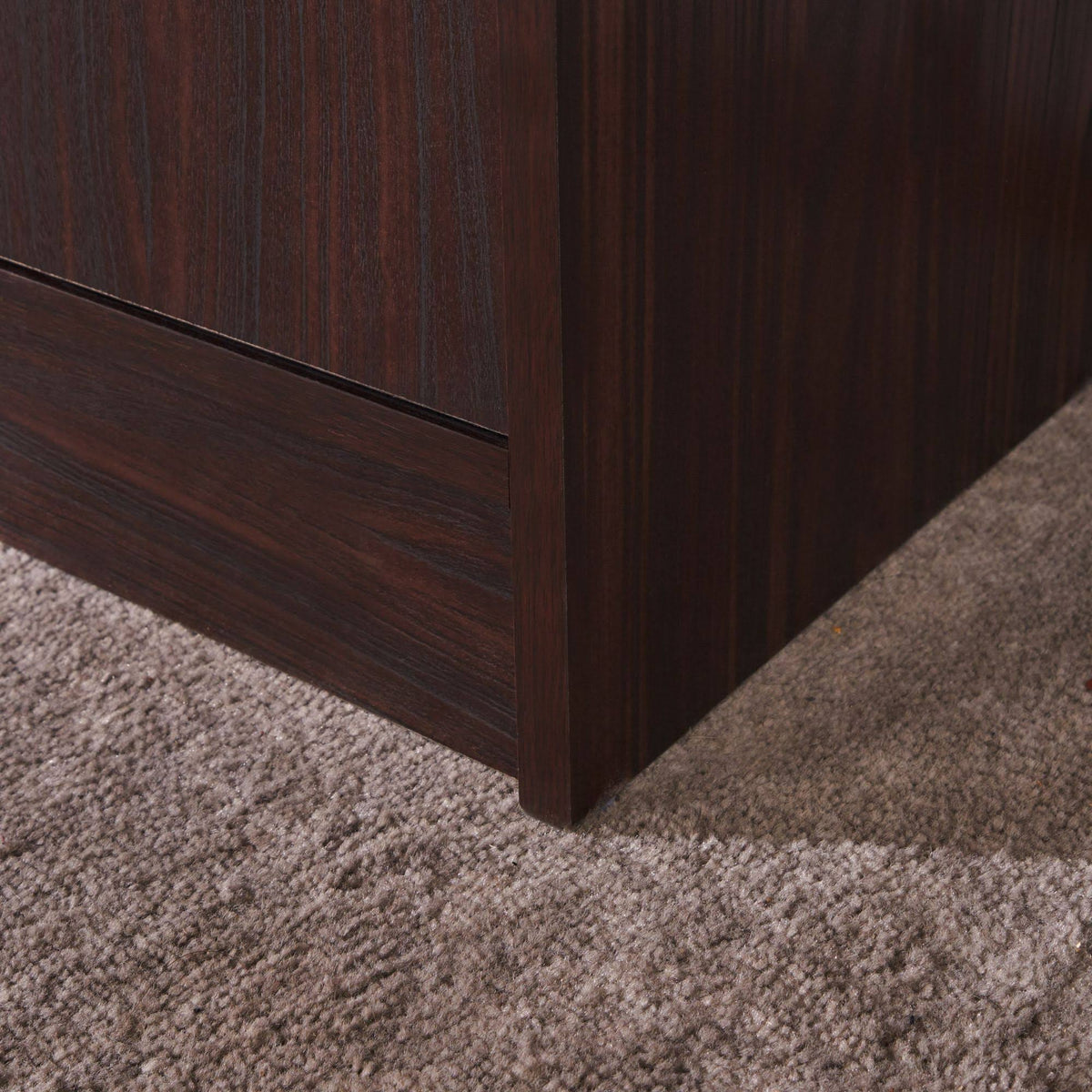 2-Piece Coffee Brown Desk and Bookcase D80359