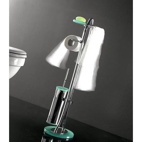 Pink Free Standing Toilet Brush Set X128909