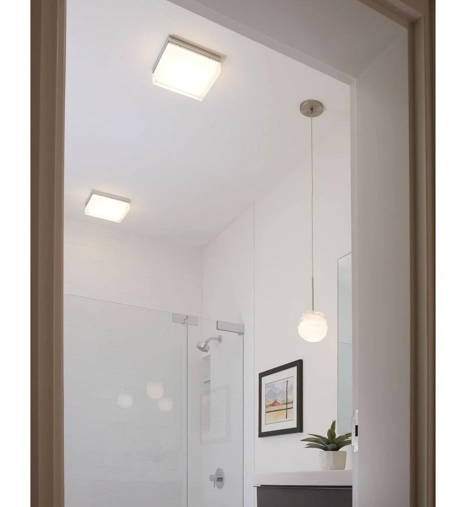 Aged Brass Two Light Flush Mount R5193