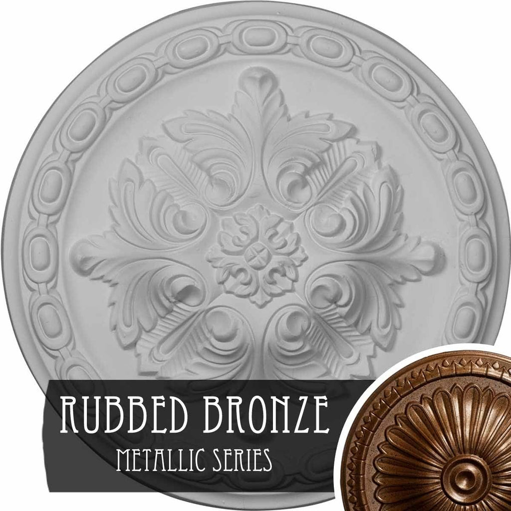 Acanthus Ceiling Medallion (Rubbed Bronze) U516