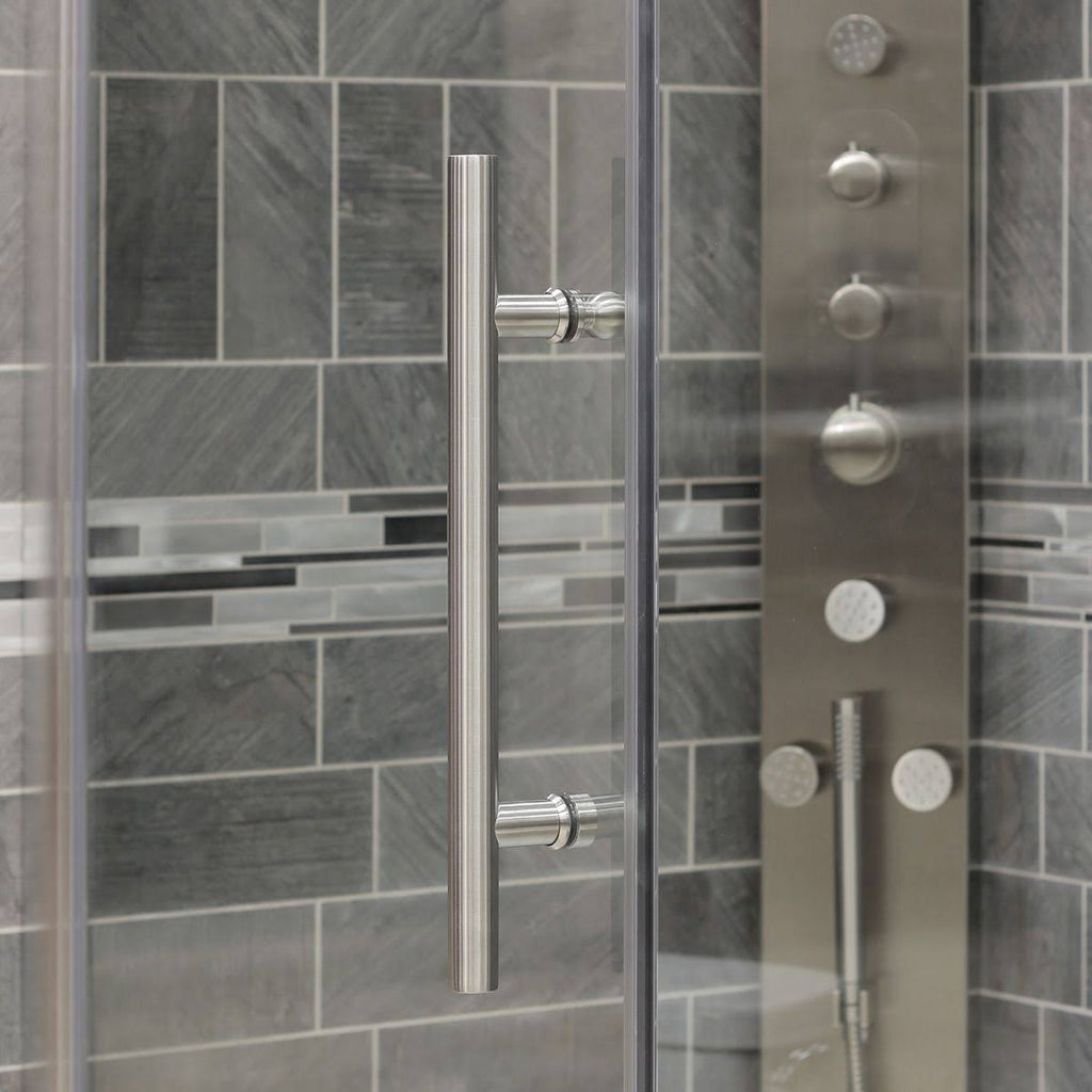 Chrome 34-35W x 72H Pivot Swing-Out Shower Door E7113