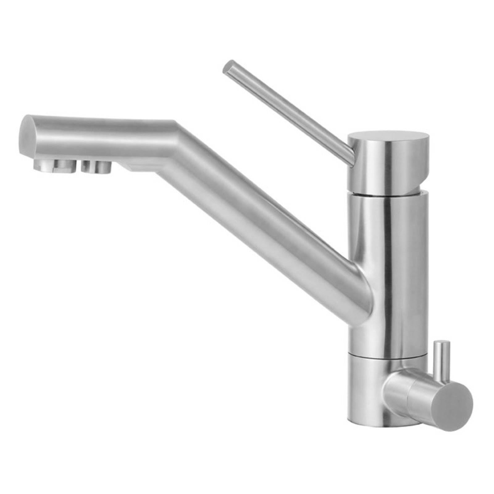Solid Brushed Stainless Steel Kitchen Faucet with Built in Water Dispenser B593