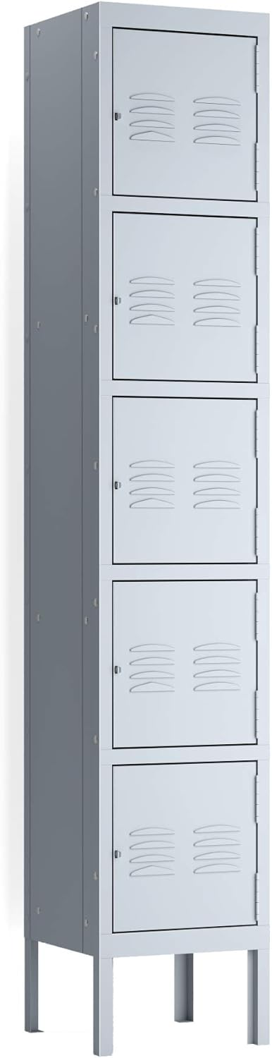 5-Tier Blue Steel Locker with 5 Door Q324