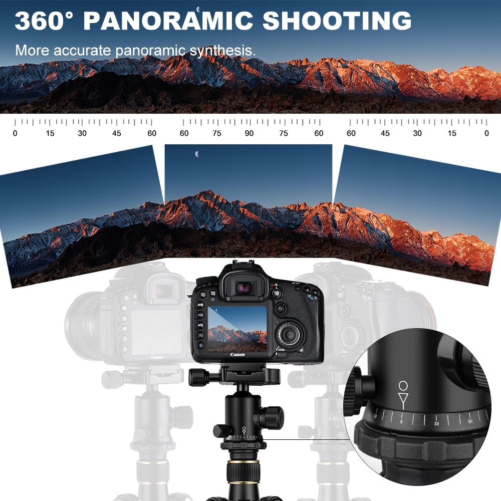 62'' Aluminum Camera Tripod with Ball Head O481