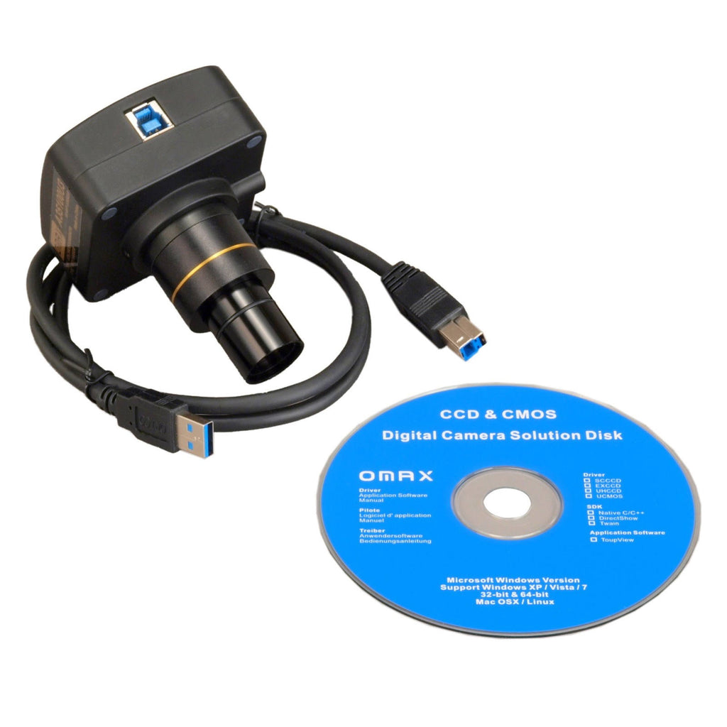 40X-2000X 5MP USB 3.0 Digital Compound Trinocular LED Biological Microscope M888