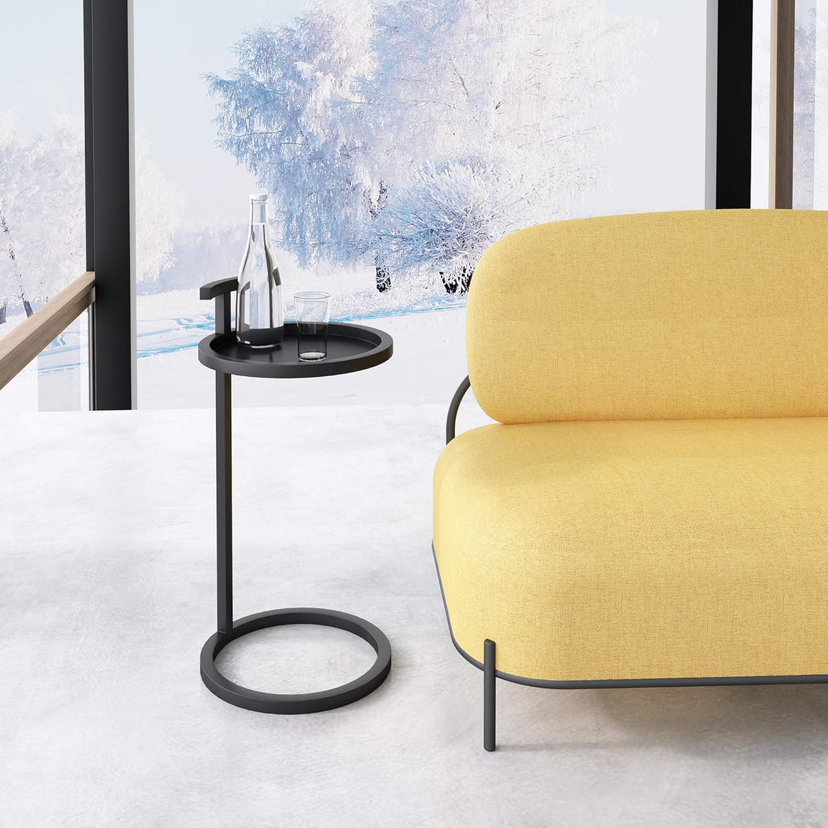 Black Pack of 2 Side Table N957