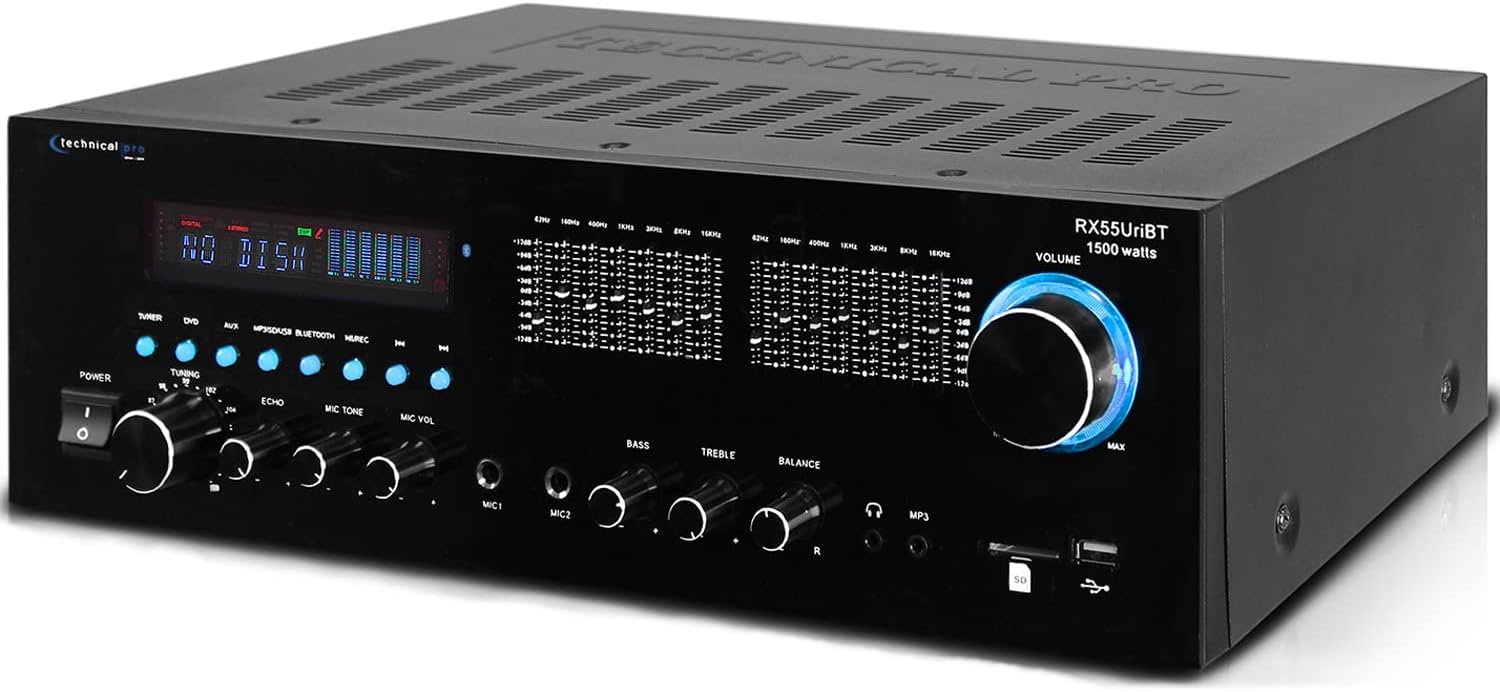 1500 Watts Professional Receiver with Bluetooth Compatibility H805175