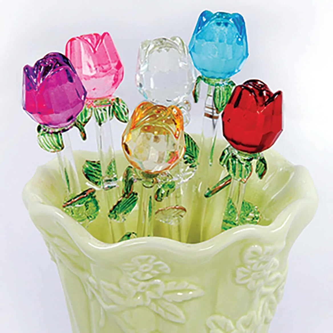 Glass Roses S/6 S481116