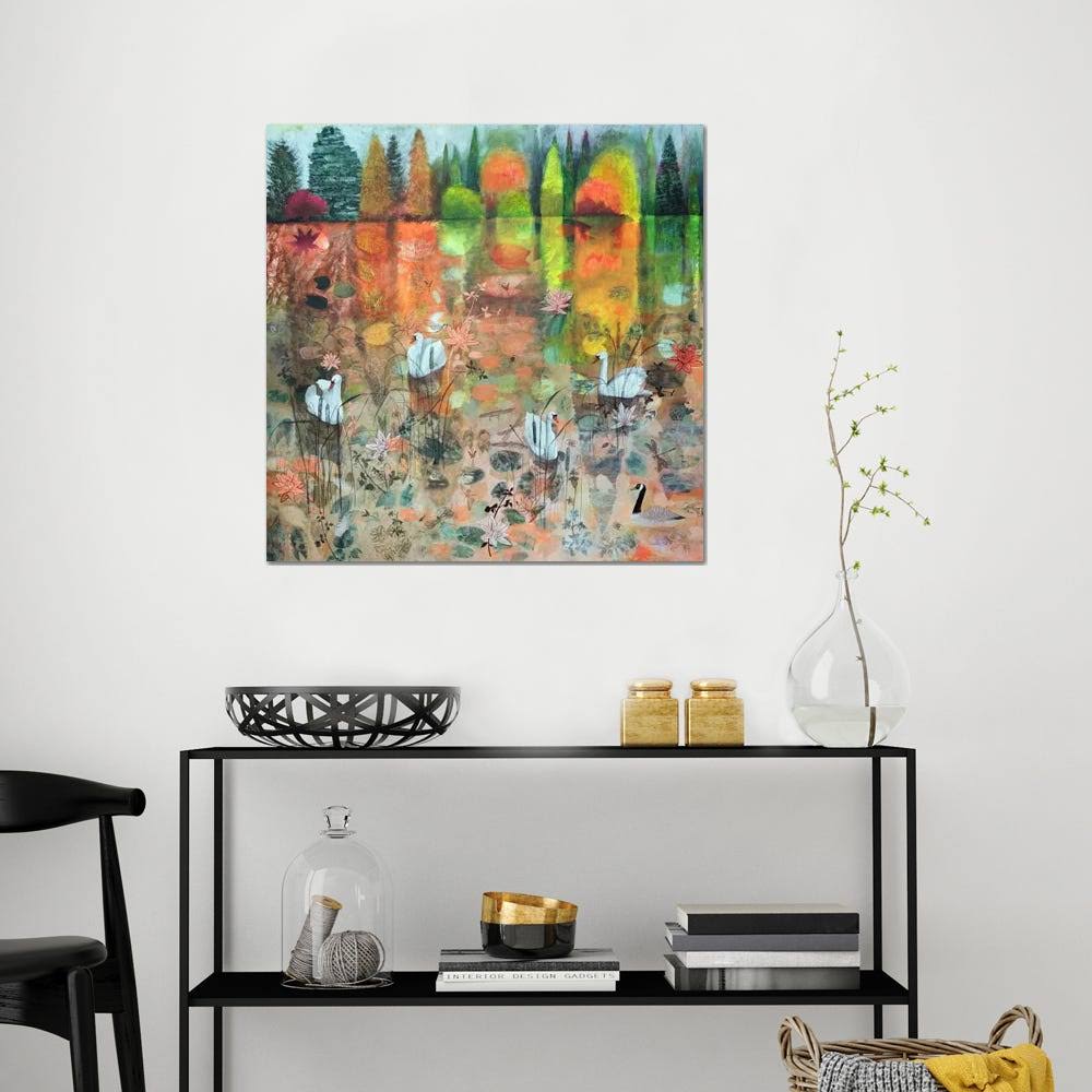 Golden Lake Canvas Art Picture I938