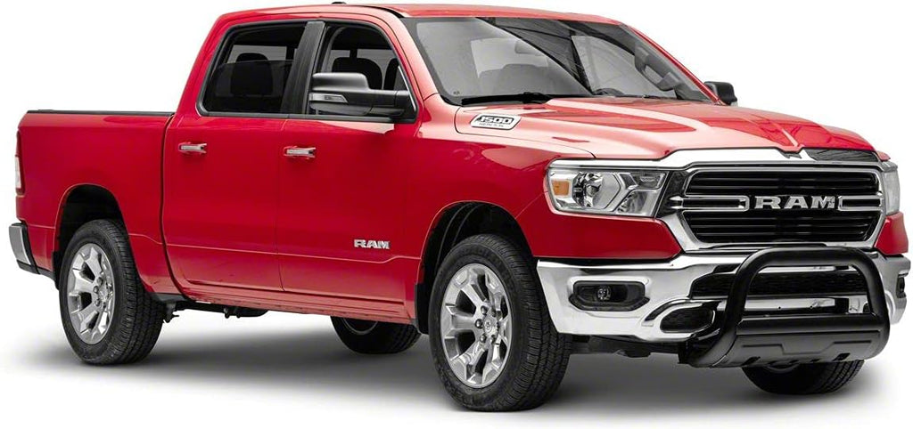 Black Oval Bull Bar with Skid Plate A64925