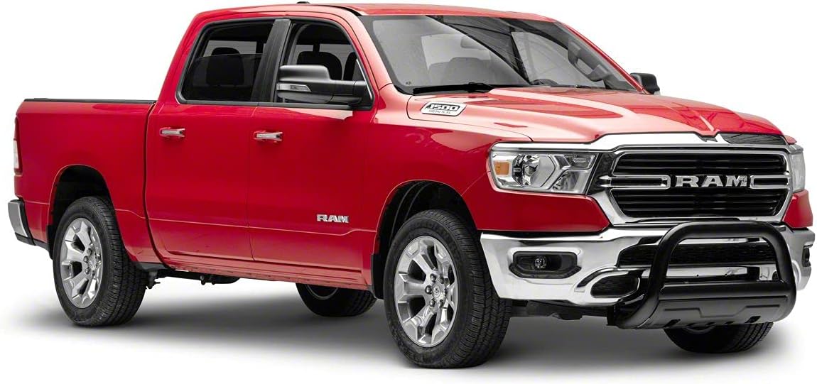 Black Oval Bull Bar with Skid Plate A64925