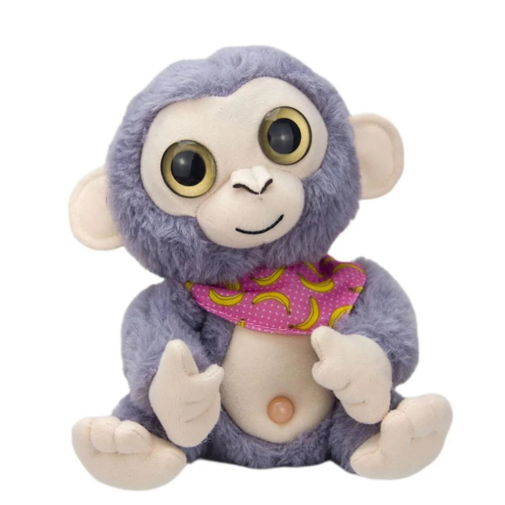 Talking Monkey Repeats What You Say Nodding Electric Interactive Animated Toy Speaking Plush Buddy, 7 Inch Z417791