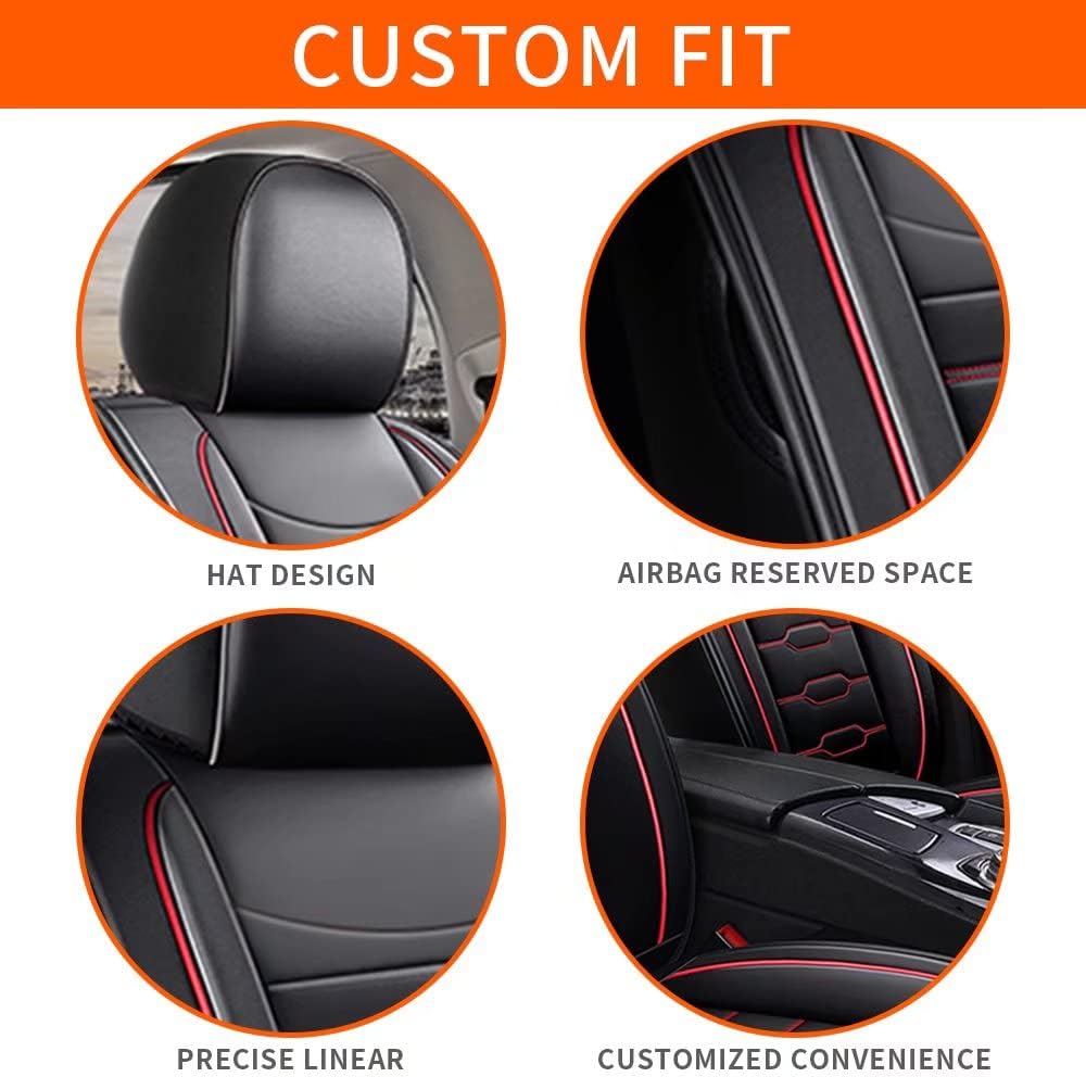Custom Fit Faux Leather Car Seat Protector Full Set A83876