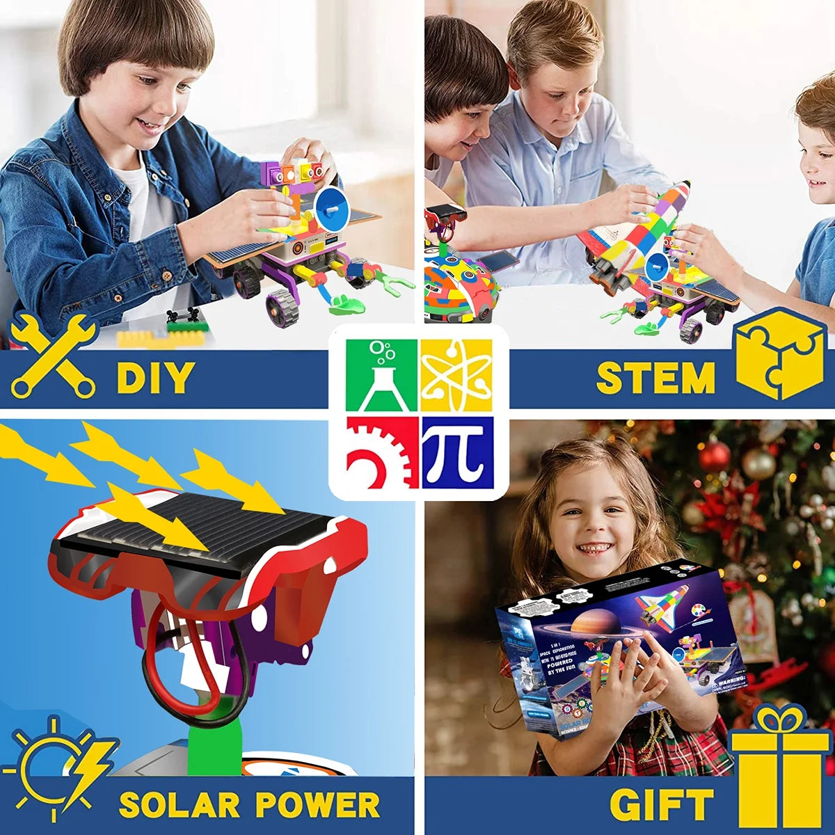 Solar Robot Kit 3 In 1 DIY Science Experiments Toy S51814