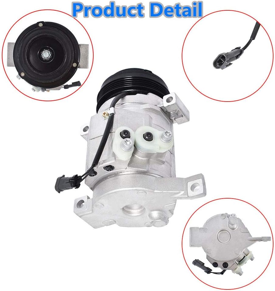 Compressor & A/C Clutch Replacement for Cadillac Escalade Chevrolet Avalanche Express Silverado Tahoe Hummer H2 H3 B445
