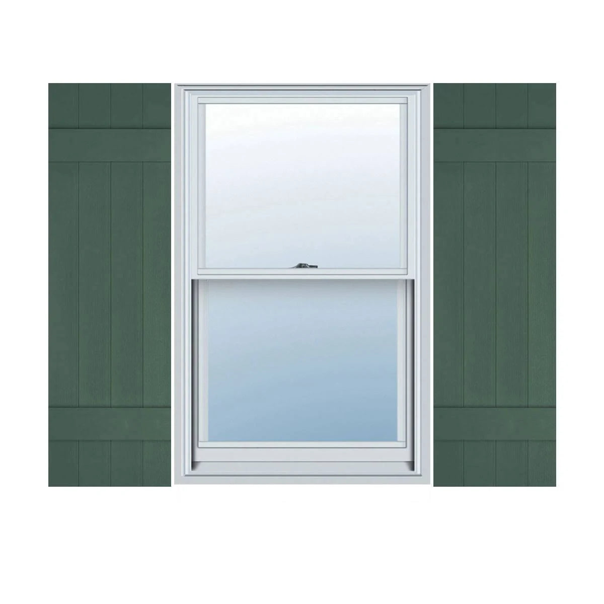 Lifetime Vinyl Board-n-Batten Shutters, Per Pair, 14x A6677