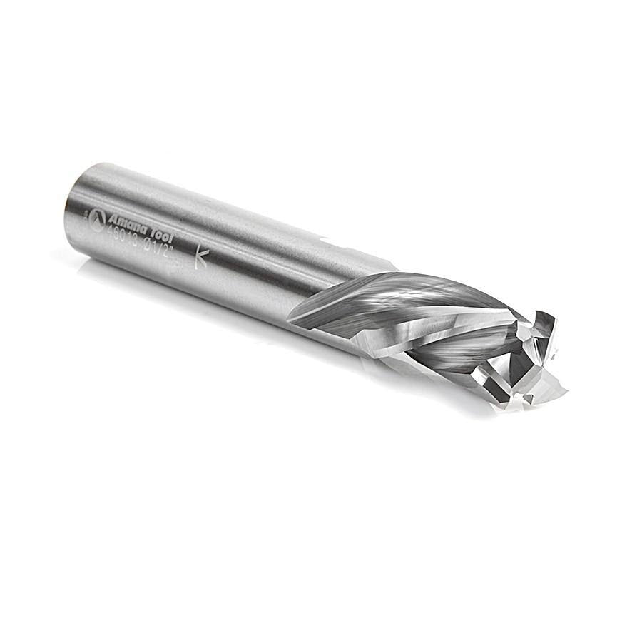 Solid Carbide Compression Spiral 3 Flute 1/2 Dia x 7/8 x 1/2 inch Shank N227641
