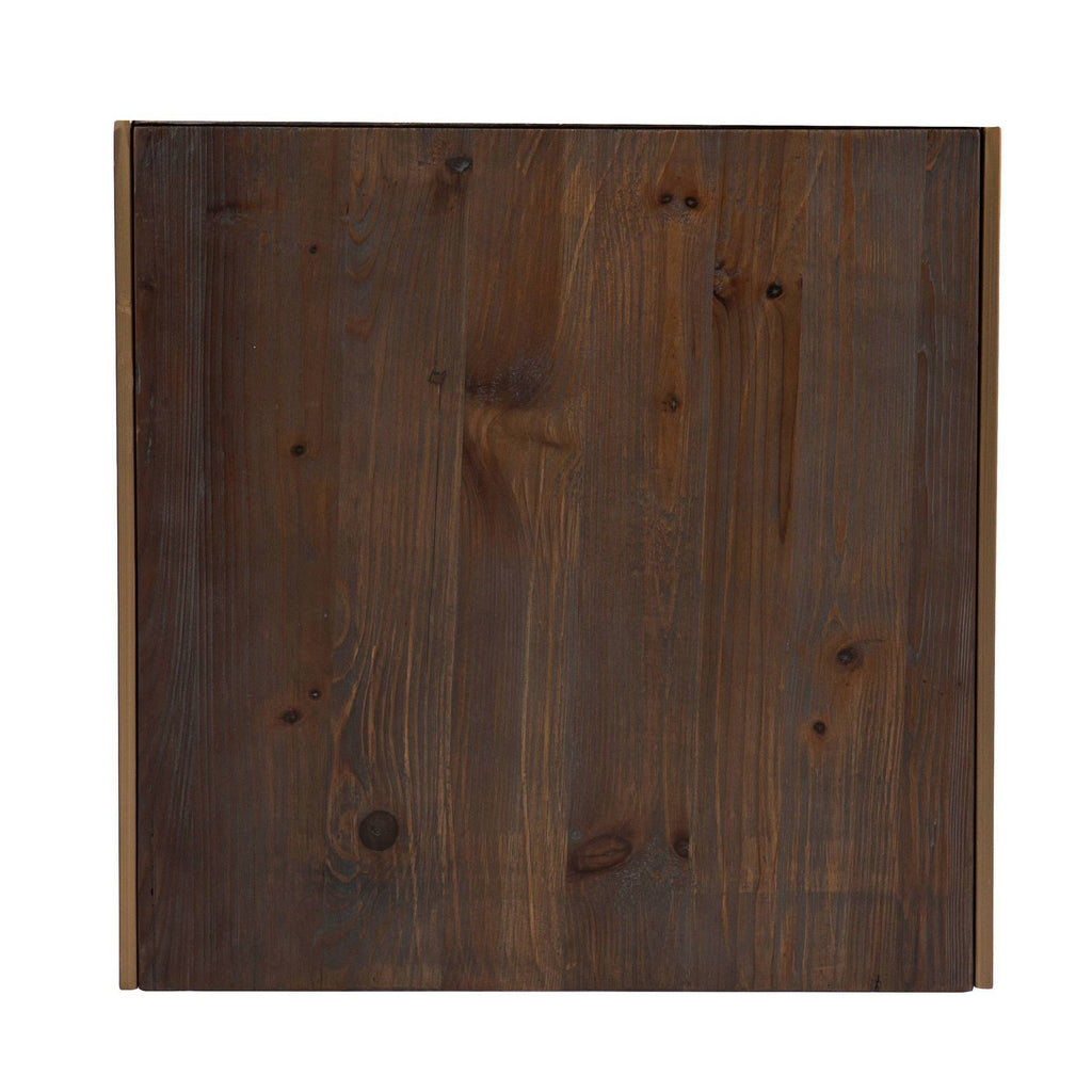 Set of 2 Reclaimed Wood Nested Accent Tables X104644