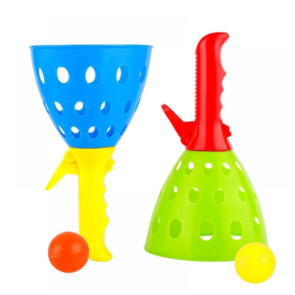 Catch Ball Game with 4 Catch Launcher Baskets and 8 Balls U540