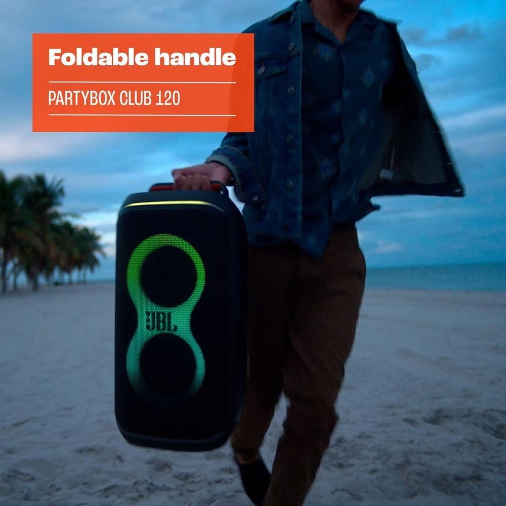 Black Portable Speaker with Foldable Handle E882553