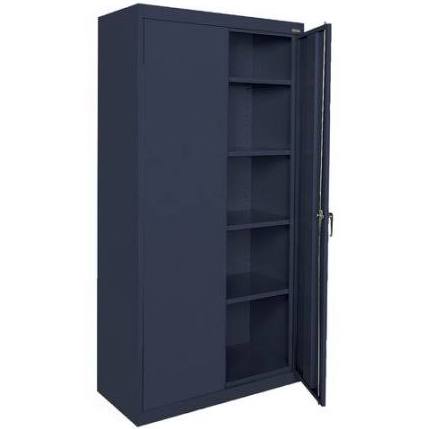 2 Door Storage Cabinet Navy Blue Z63789