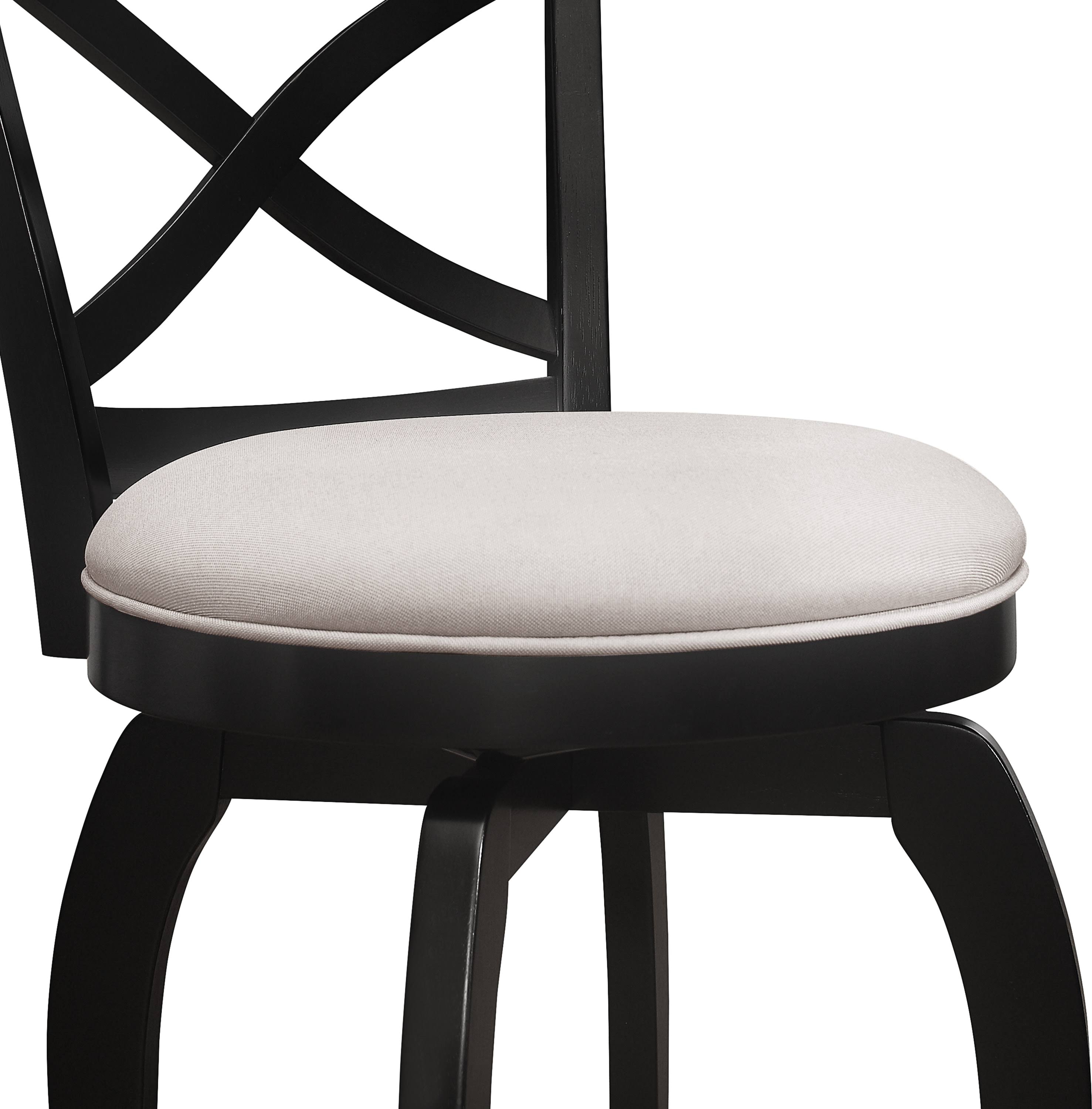Black Swivel Counter Height Stool V636