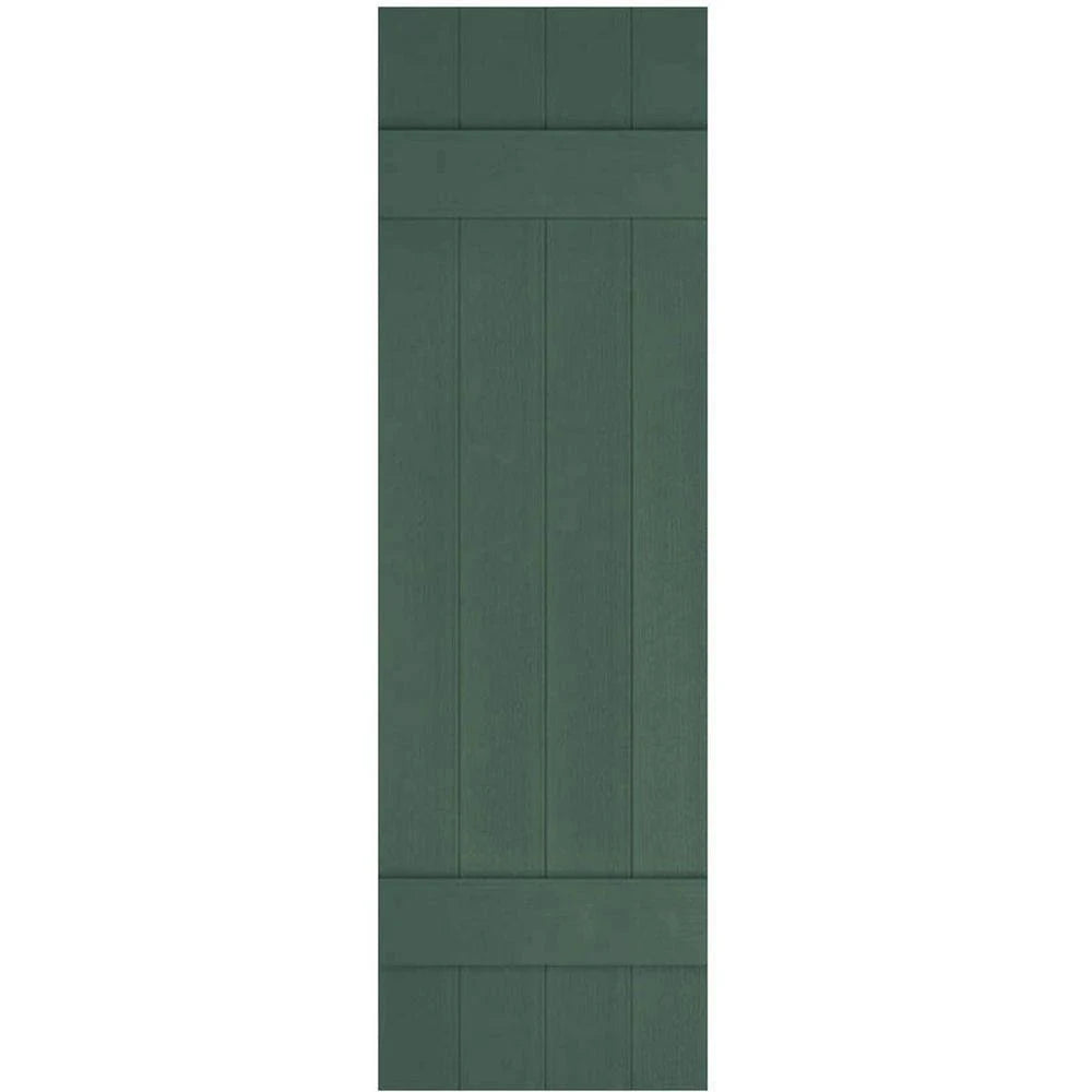 Lifetime Vinyl Board-n-Batten Shutters, Per Pair, 14x A6677
