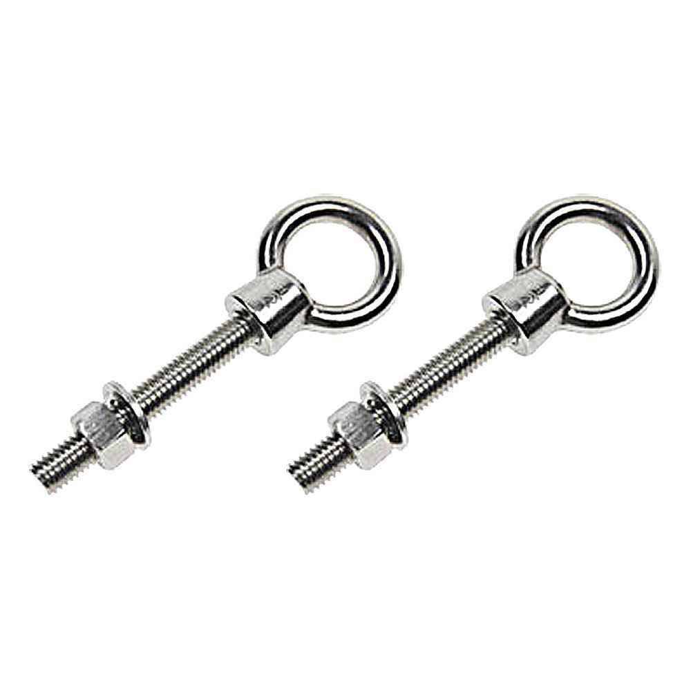 1/2x22 x 4x22 Shoulder Eye Bolt Stainless Steel T316 Precision Cast - 2 Pack D837