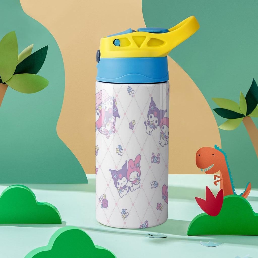 Stainless Steel Water Bottle with Straw K854