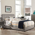 Grey Full Bed with Rails L247