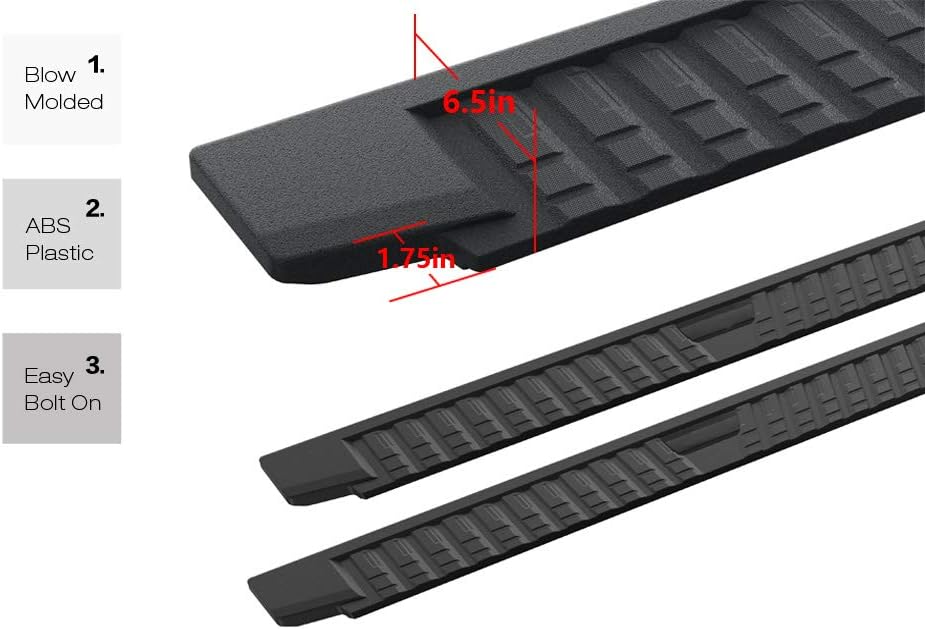 Blow Molding Running Boards Side Step for Crew Cab U767