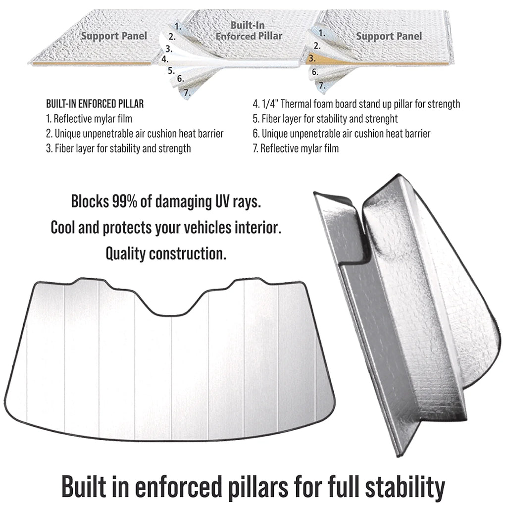 Universal Fit Windshield Sun Shade 54"x 27.5" M12380