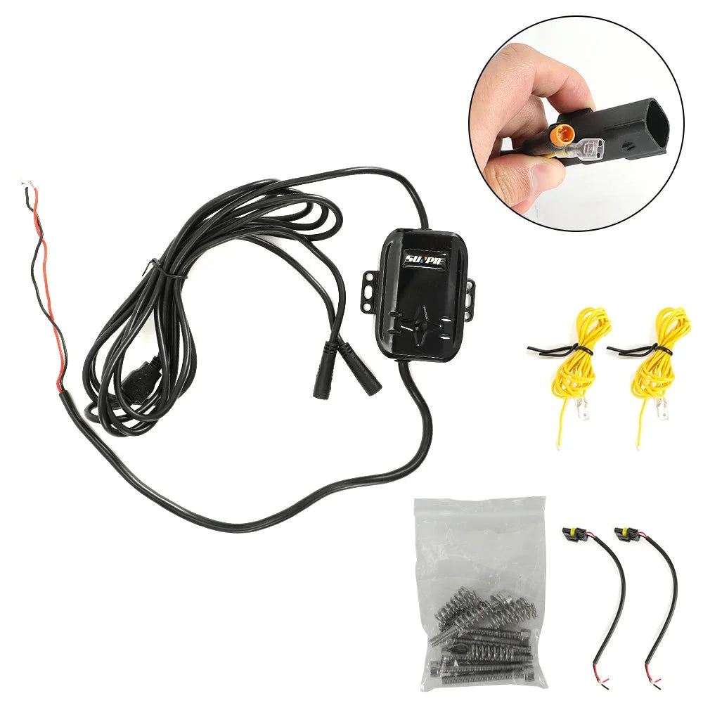 9" 3D LED Lens Halo Headlights with Turn Signal (2pcs/set) T159981