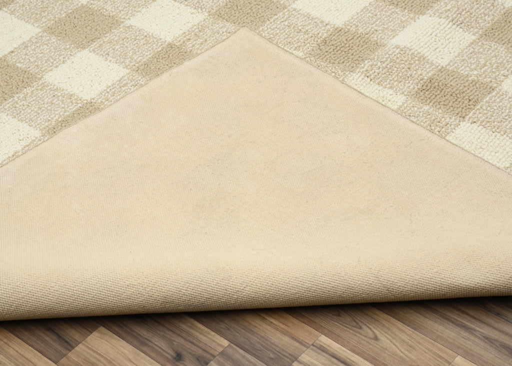 Tan/Ivory Buffalo Plaid 7 ft. x 10 ft. Area Rug T98053