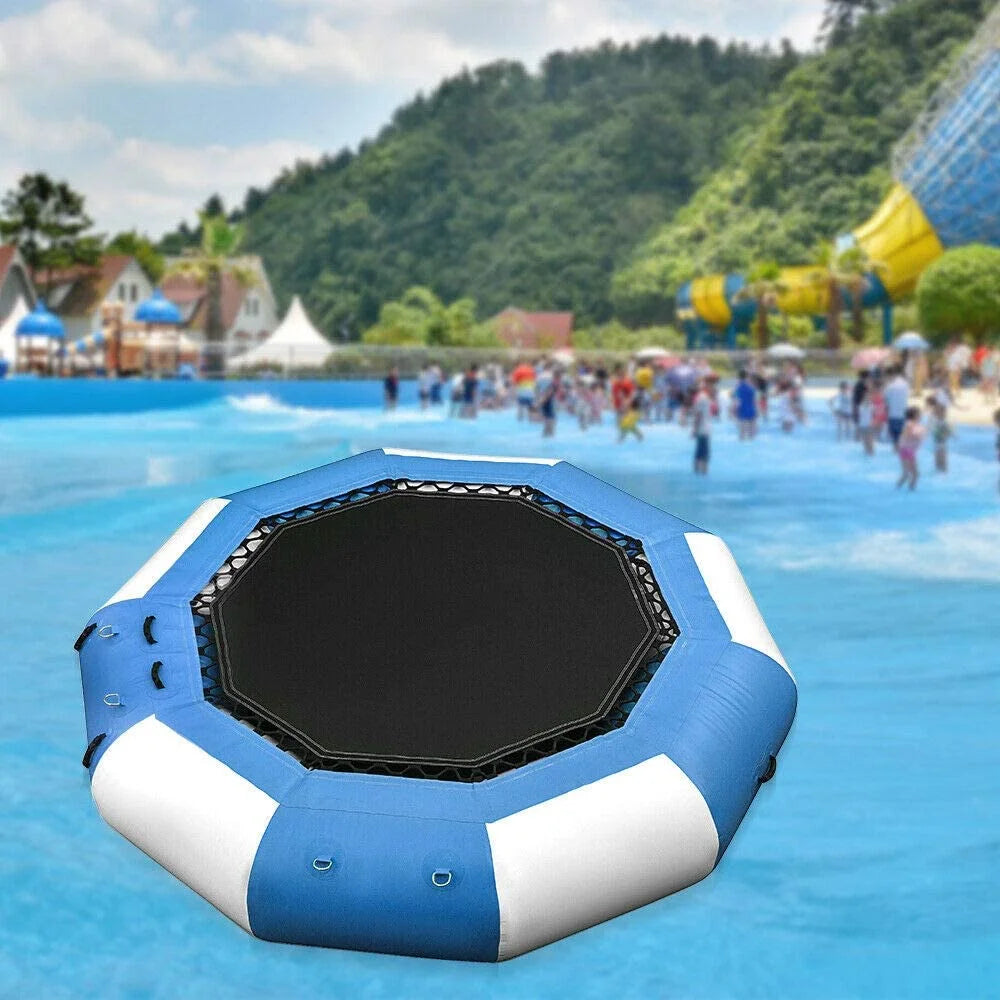 Blue & White 17Ft Inflatable Water Trampoline I673