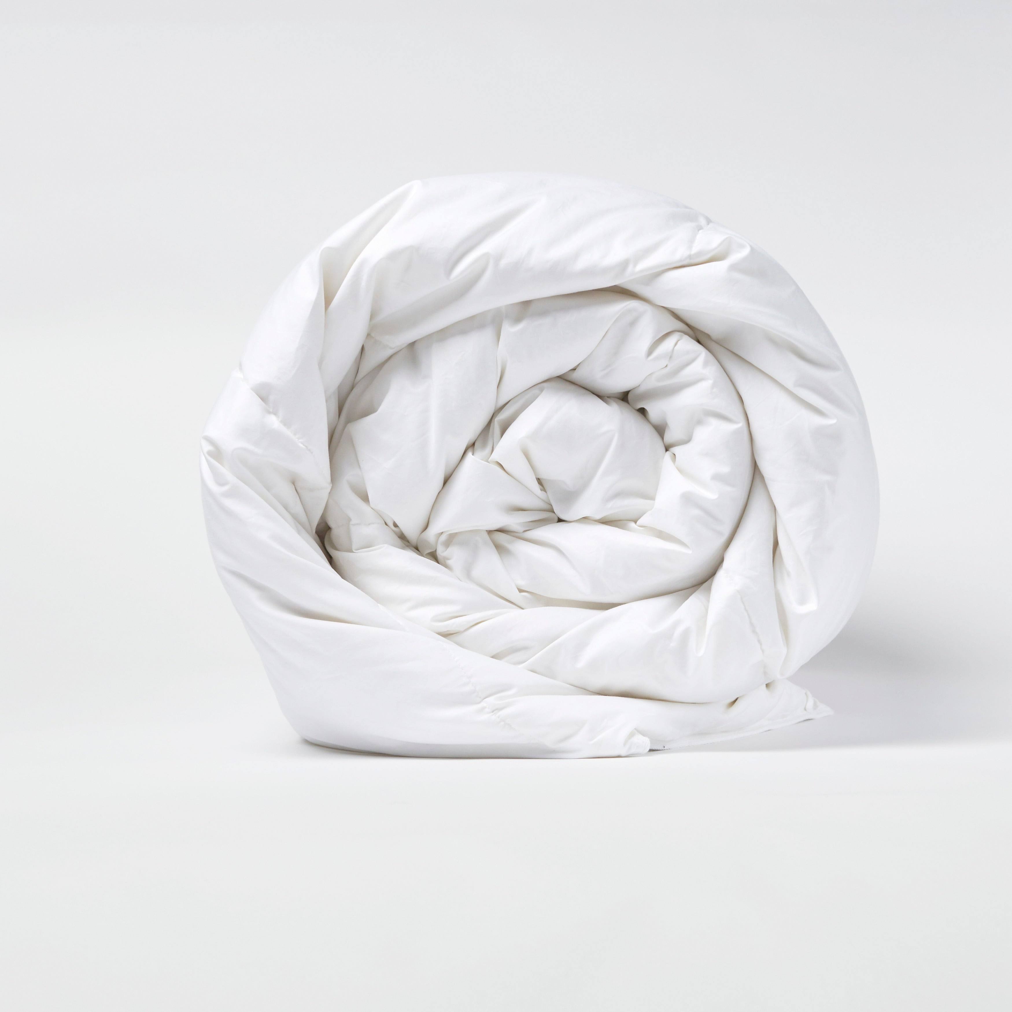 White Cotton Sateen Down Alternative Comforter King W484794