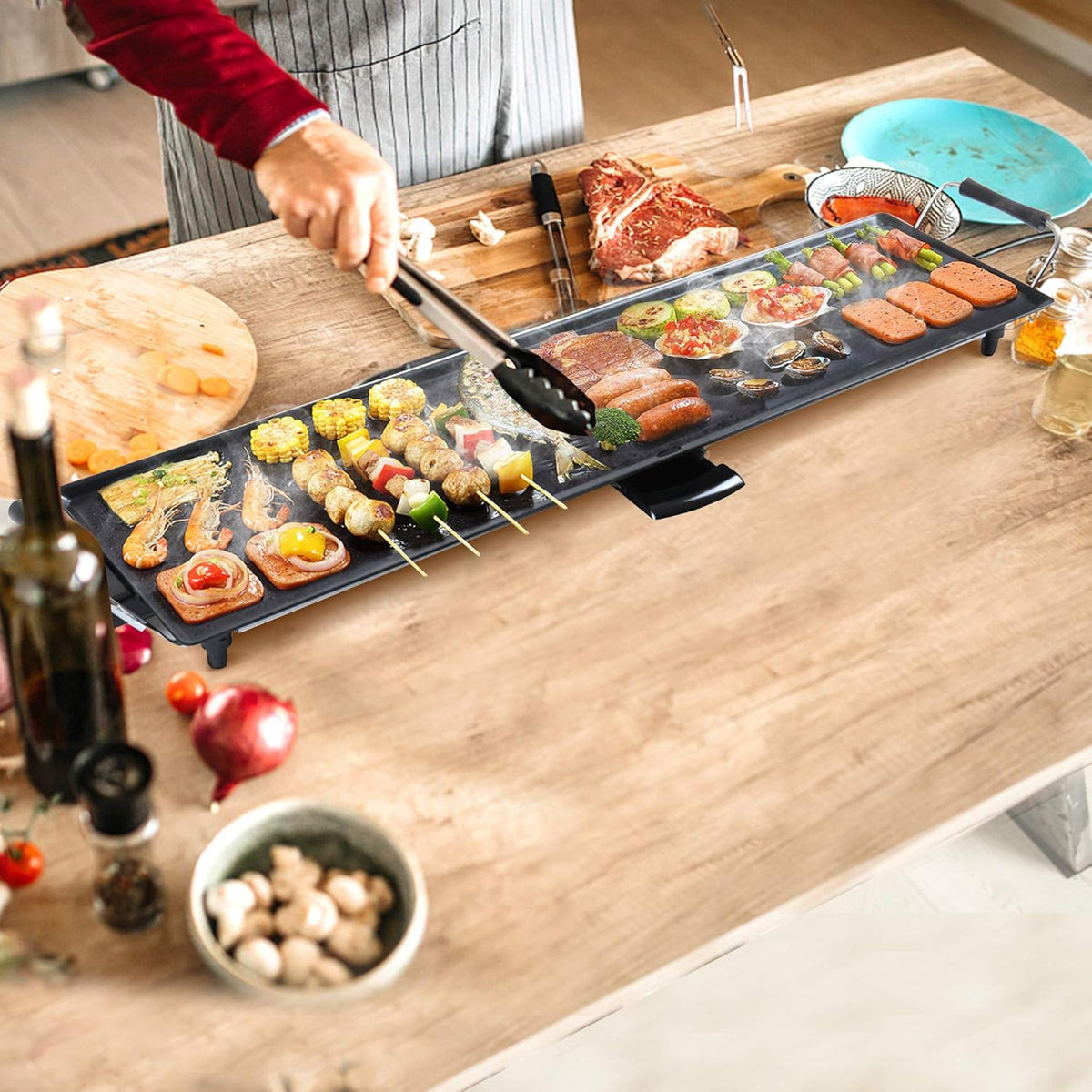 Electric Griddle Nonstick 1500 Watts 35x9 O75688