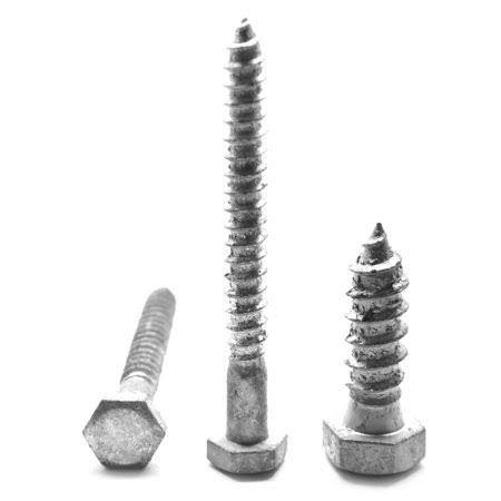 1/4 inch-10 x 4 1/2 inch Hex Lag Screw Low Carbon Steel Hot Dip Galvanized Pk 100 W226