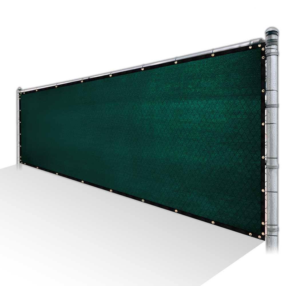8 ft. x 174 ft. Green Privacy Fence Screen HDPE Mesh Netting with Reinforced Grommets J83909