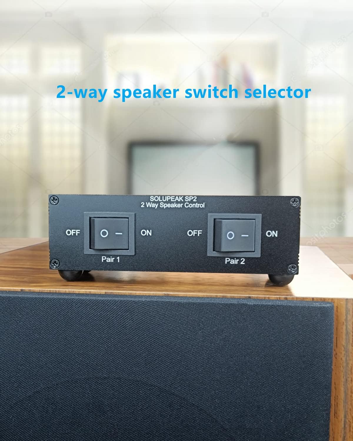 2 Pack 2 Zone Speaker Selector Switch Box Z27265