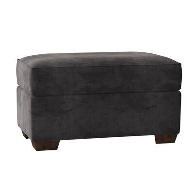 Charcoal Microsuede Ottoman K997