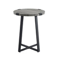 Metal Wrapped Round MDF Side Table G485759