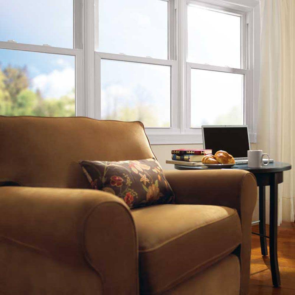 33.75 in. x 65.25 in. White Vinyl Double Hung Window P124