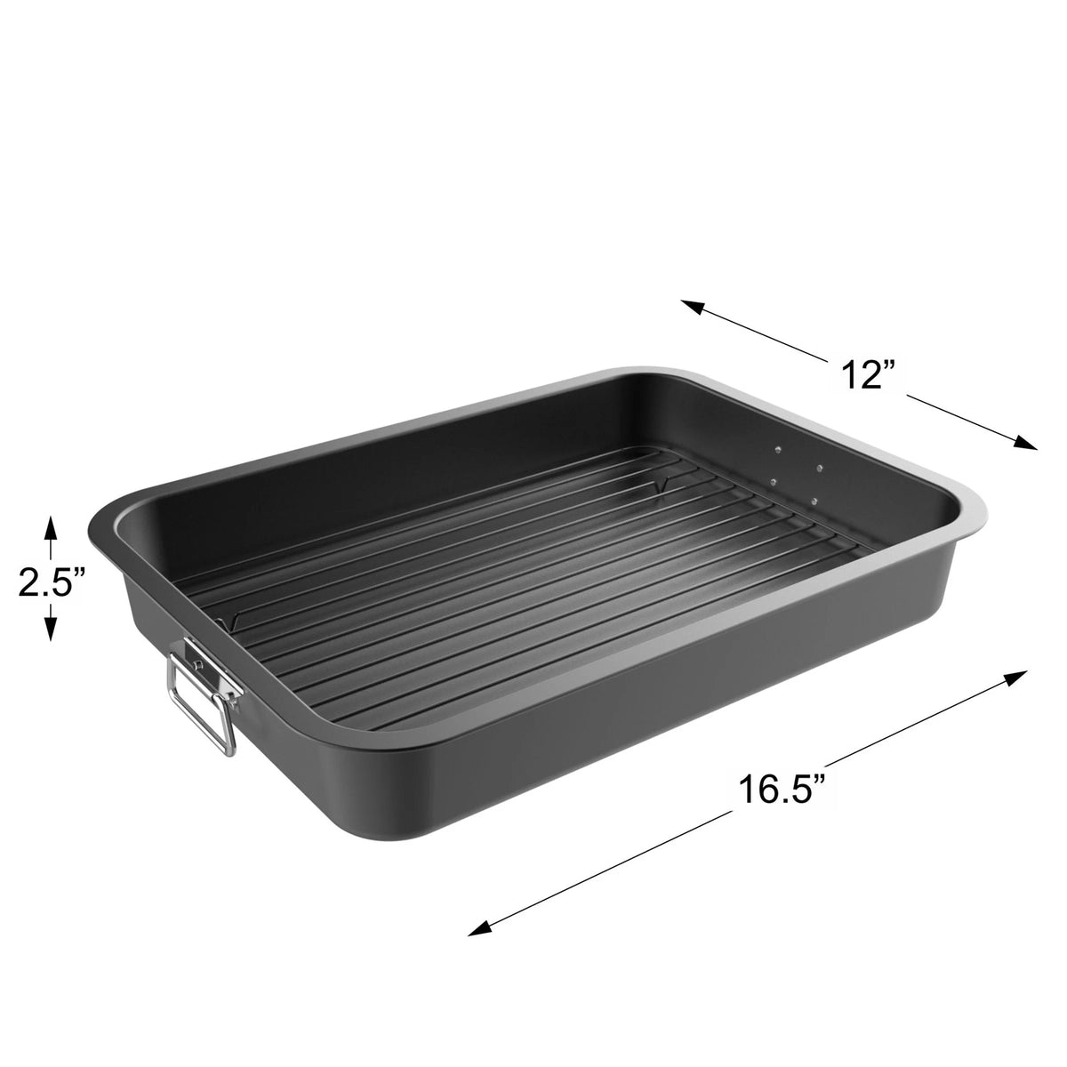 Nonstick Oven Roasting Pan with Flat Rack and Tray C33260