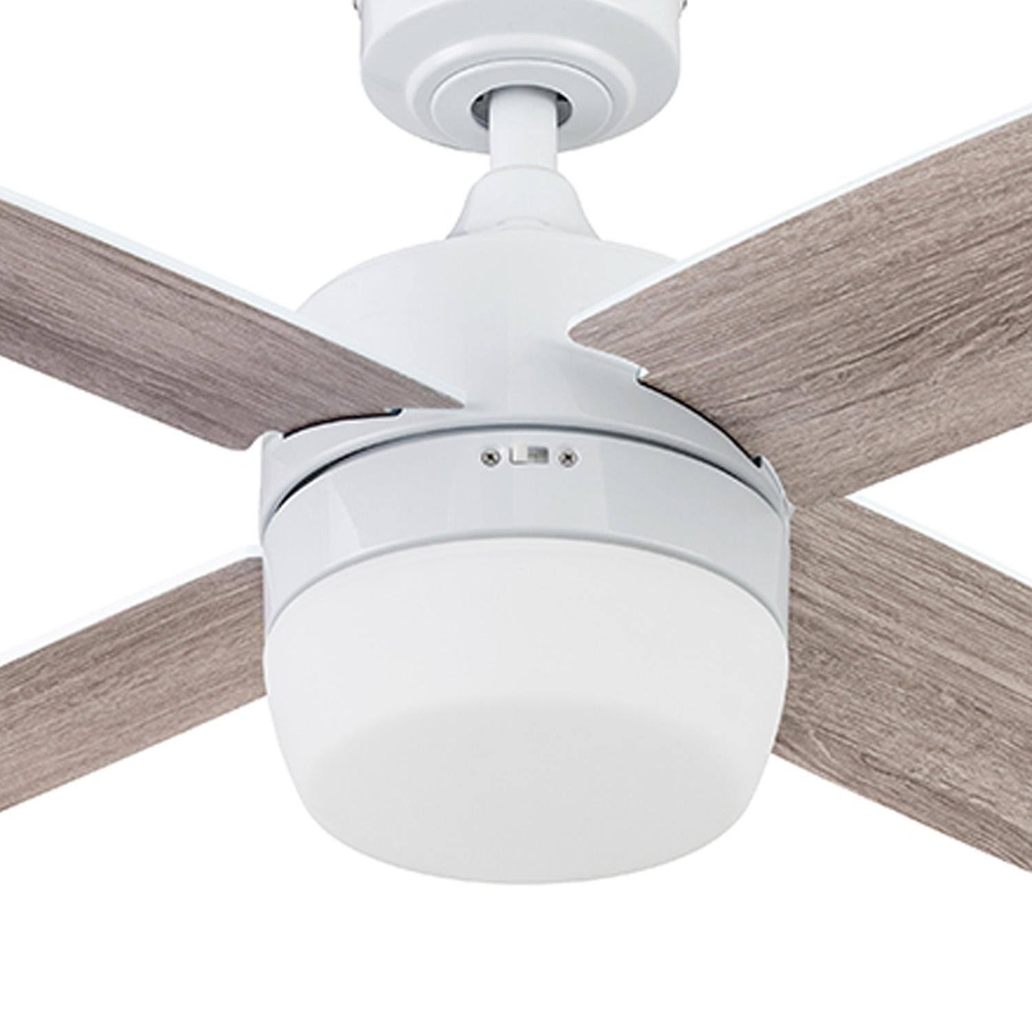 Bright White Indoor Ceiling Fan with Remote C8036